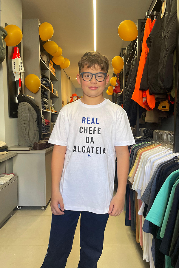 Camiseta Kids Acostamento Real Chefe Da Alcateia Branco 2134