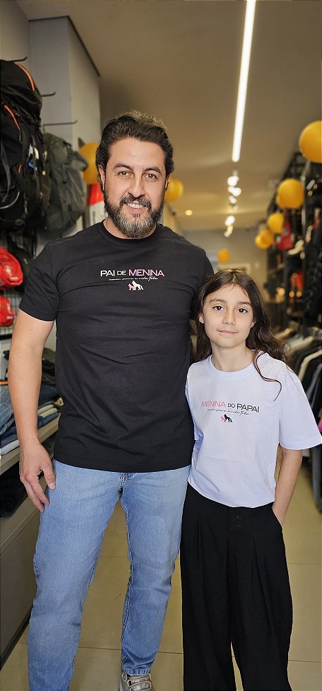 Camiseta Casual Acostamento Pai De Menina Preto 2088