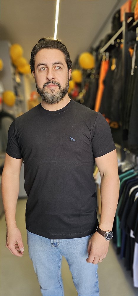 Camiseta Casual Acostamento Preto 2000