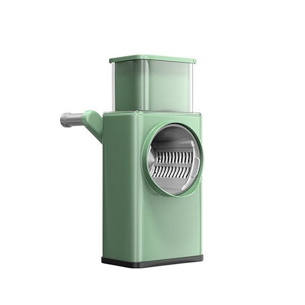 Cortador De Legumes Ralador Multifuncional 3 Em 1 Manivela Aço Inox - Permite Cortar, triturar e fatiar com Facilidade.