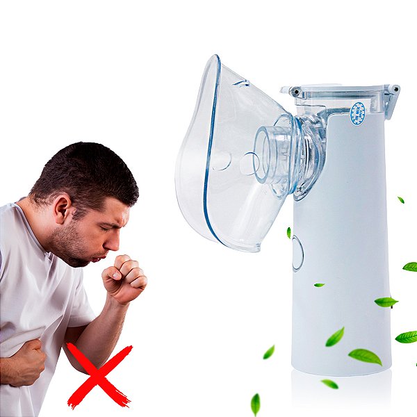 Máquina Nebulizador Inalador Portátil Silencioso Adulto e Infantil USB  Pilha