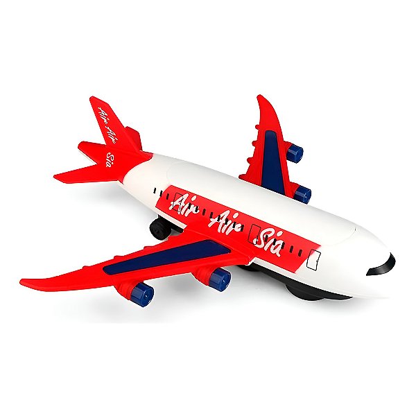 Brinquedo Avião Bate Volta Luz Som Diversão Criança - Avião Interativo com Luz e Som para Crianças