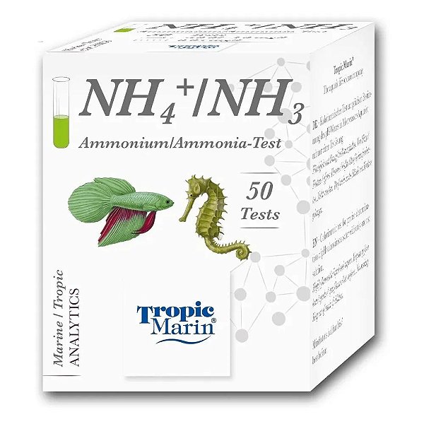 TESTE DE AMONIA DOCE/MARINHO NH4+/NH3 - TROPIC MARIN