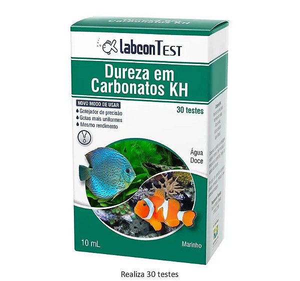 TEST DUREZA CARBONATOS KH - 30 TESTES - ALCON