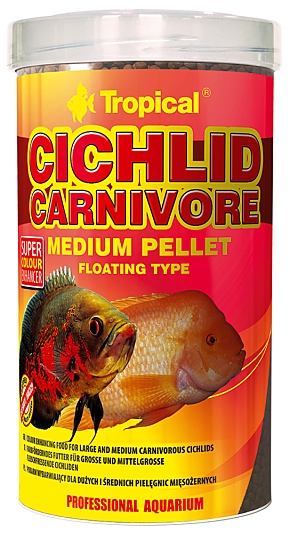 CICHLID CARNIVORE MEDIUM PELLET - TROPICAL