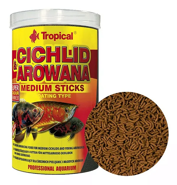 CICHLID AROWANA MEDIUM STICKS - TROPICAL