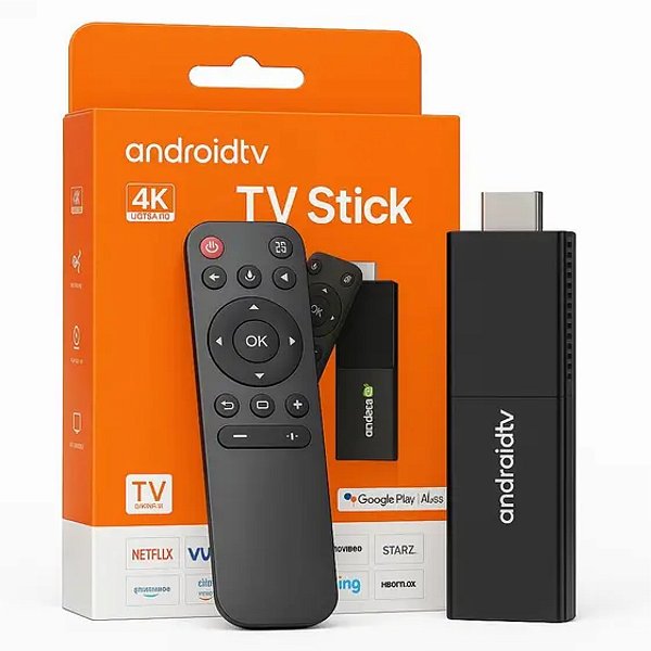 Tv Stick Wi-fi Smart Tv Android Hdmi Tv Box Fire Tv Stick Cor Preto Tipo de controle remoto Padrão