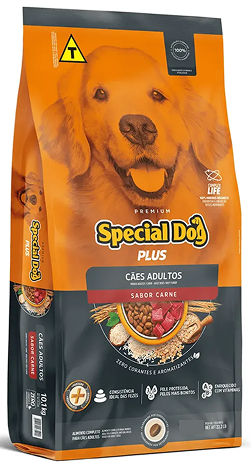 Ração Special Dog Carne Plus para Cães Adultos