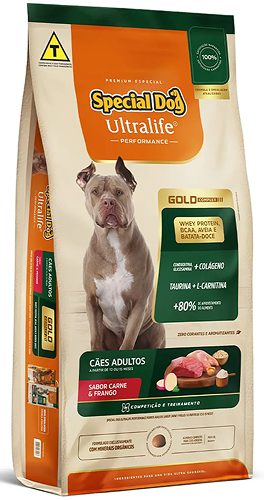 Ração Special Dog Gold Performance Carne e Frango Cães Adultos