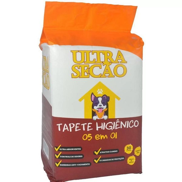 Tapete Higênico UltraSecão 80x60 - 30 unidades