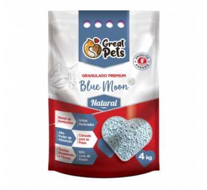 Areia Blue Moon Great Pets Sem Cheiro - 4kg