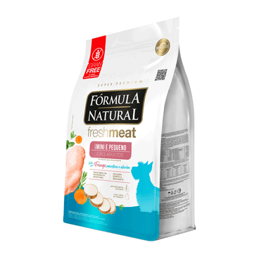Ração Fórmula Natural Fresh Meat Cães Adultos Porte Mini/Pequeno Feita Com Frango