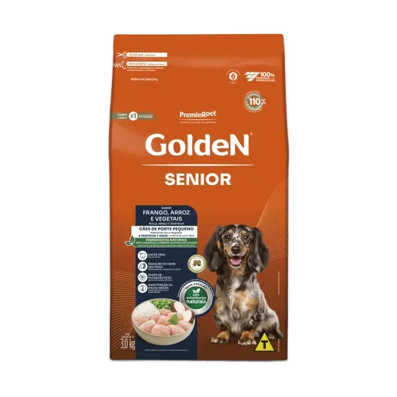 Ração Golden Formula Cães Sênior Mini Bits Frango e Arroz