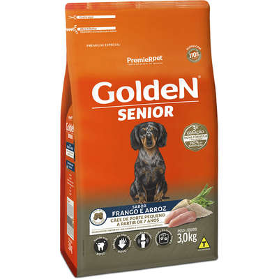 Ração Golden Formula Cães Sênior Mini Bits Frango e Arroz