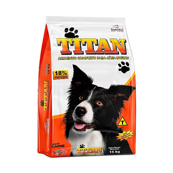 Ração Titan para Cães Adultos Sabor Carne - 15 Kg