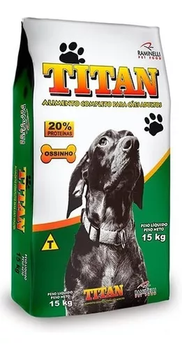Ração Titan para Cães Adultos Sabor Ossinho 15 Kg
