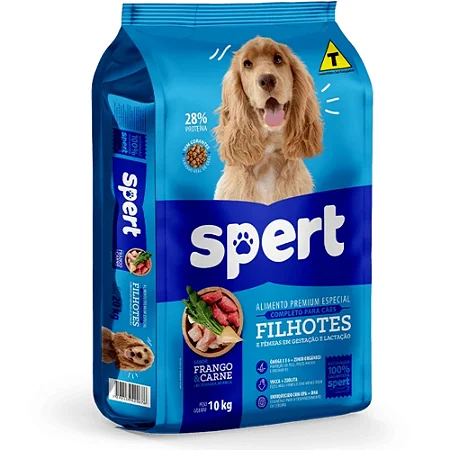 Ração Spert Cães Filhotes Sabor Frango e Carne