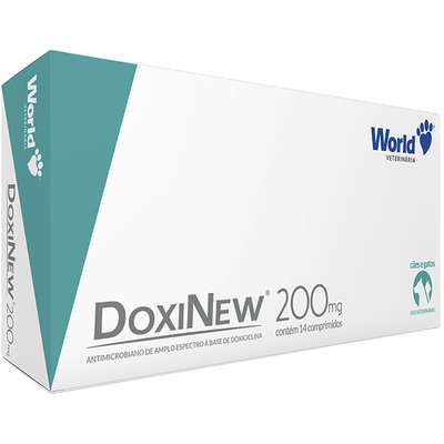 World DoxiNew Antimicrobiano Cães e Gatos - 1 comprimido