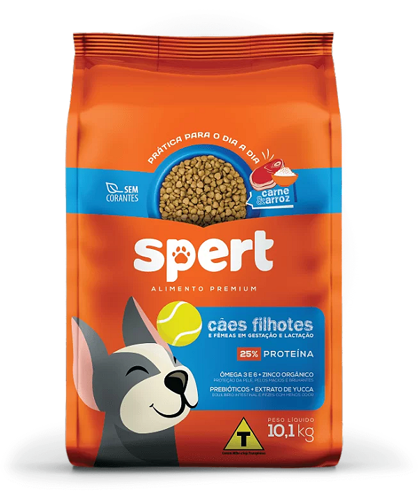 Ração Spert Premium Cães Filhotes e Fêmeas em Gestação - 10 kg