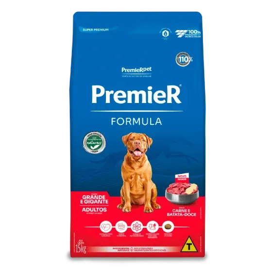 Ração PremieR Fórmula Cães Adultos Grande e Gigante Sabor Carne