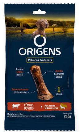 Origens Petiscos Naturais Fêmur Bovino - 260 g