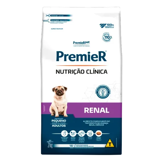 Ração Premier Nutrição Clínica Renal Cães Adultos Raças Pequenas