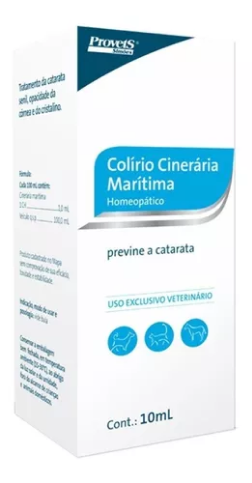 Colírio Cinerária Marítima Homeopático Cães e Gatos - 10 ml