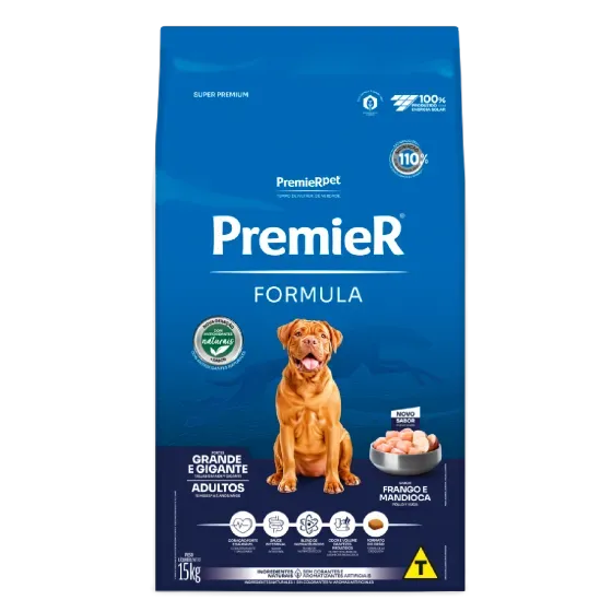 Ração PremieR Fórmula Cães Adultos Grande e Gigante Sabor Frango
