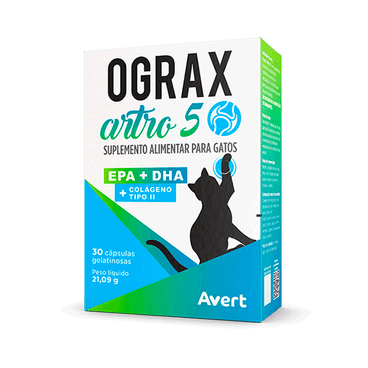 Ograx Artro 5 para Gatos - 30 cápsulas