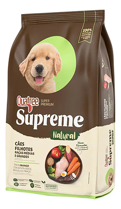 Quatree Supreme Frango e Batata-Doce Cães de Raças Médias/Grandes Filhotes