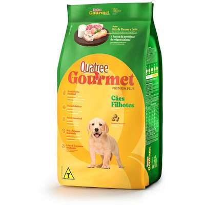 Ração Quatree gourmet Cães Filhotes Mix de Carnes e Leite