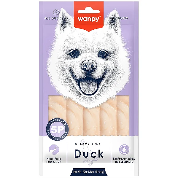 Wanpy Petisco Para Cães Creamy Sabor Pato - 70g