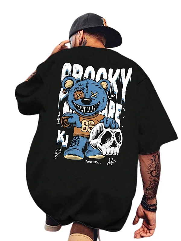 Camiseta Oversized 100% Algodão Premium Crooky Preta