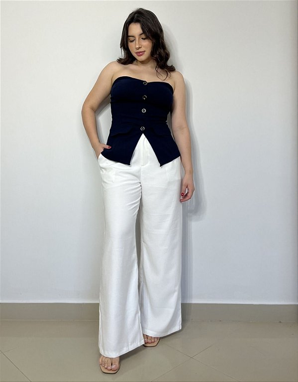 Calça Alfaiataria Pantalona Social