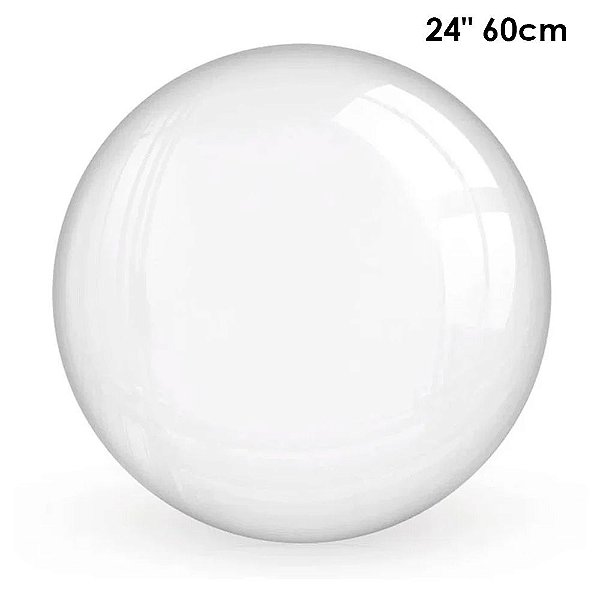 Balão Bubble Transparente - 24" 60cm - 2.000 unidades (Caixa = 40 pacotes) - Bobo Balloon - Rizzo Import