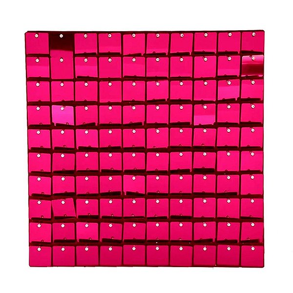 Painel Metalizado Shimmer Wall Pink - 30x30cm - 100 unidades - Rizzo Import
