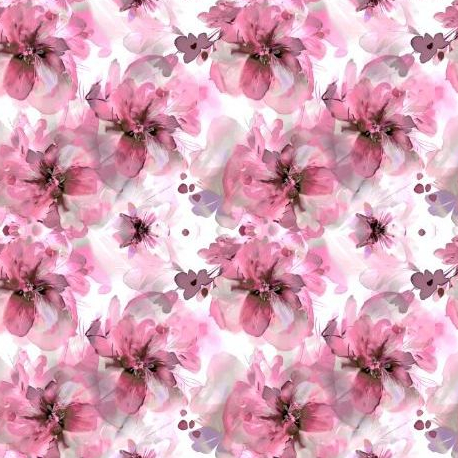 Malha Fluid Floral Estampado várias cores