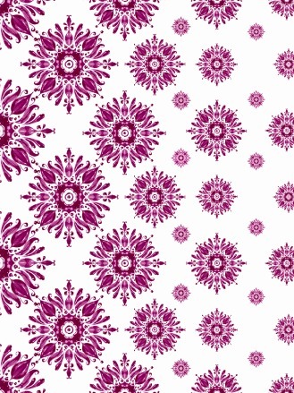 Tecido Malha Fluid Mandala Azul com Elastano para Roupa Feminina Vestidos conjuntos blusinhas leve e fresco