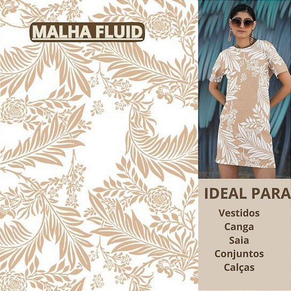 MALHA FLUID COM ELASTANO SUPER FRESCA E CONFORTÁVEL IDEAL PARA VESTIDOS, BLUSAS, SAIAS, CONJUNTOS FEMININO