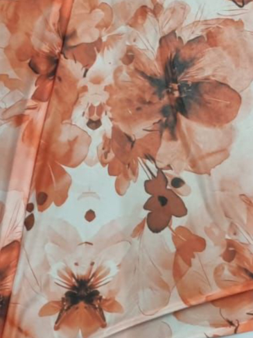 TECIDO TULE DE MALHA FLORAL COM ELASTANO