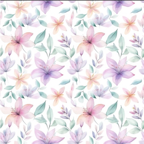 TECIDO CREPINHO FLORIDO PARA CONFECÇÃO DE VESTIDOS, SAIAS, BLUSAS, ETC