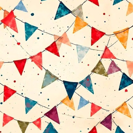 TECIDO CREPINHO BANDEIRINHA PARA CONFECÇÃO DE VESTIDOS, SAIAS, BLUSAS, ETC