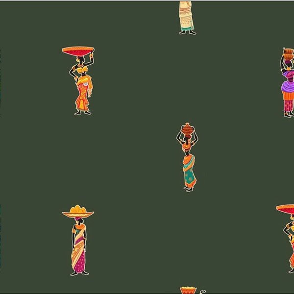 TECIDO FLUID AFRICANA TRIBAL ÉTNIA PARA CONFECÇÃO DE VESTIDOS, SAIAS, BLUSAS, ETC