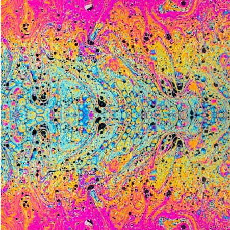 TECIDO FLUID MARMORIZADO COLORIDO VIBRANTE PARA CONFECÇÃO DE VESTIDOS, SAIAS, BLUSAS, ETC