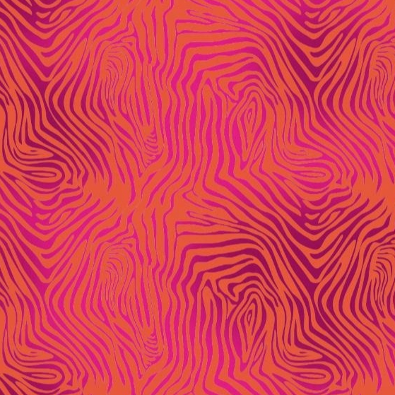 TECIDO TULE DE MALHA LISTRAS DE ZEBRAS LARANJA E ROSA PARA CONFECÇÃO DE VESTIDOS, SAIAS, BLUSAS, ETC