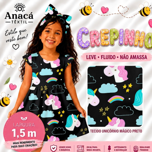 TECIDOS TULE, CREPINHO, FLUID E SUEDE LIGHT - Nuvens e Arco iris 1 Lilas - PARA CONFECÇÃO DE VESTIDOS, PIJAMAS, SAIAS, BLUSA, ETC