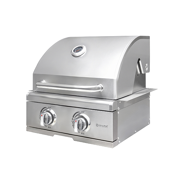 Churrasqueira a Gás Alluma Essential em Inox de Embutir - 2 Queimadores - A200ESS