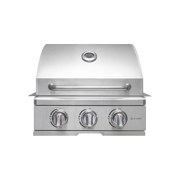 Churrasqueira a Gás Alluma Essential Em Inox  de Embutir - 3 Queimadores