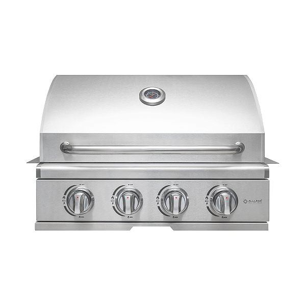 Churrasqueira a Gás Alluma Essential Em Inox  de Embutir - 4 Queimadores