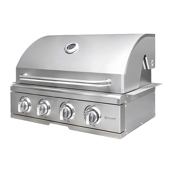 Churrasqueira a Gás Alluma Essential em Inox de Embutir - 4 Queimadores - A400ESS